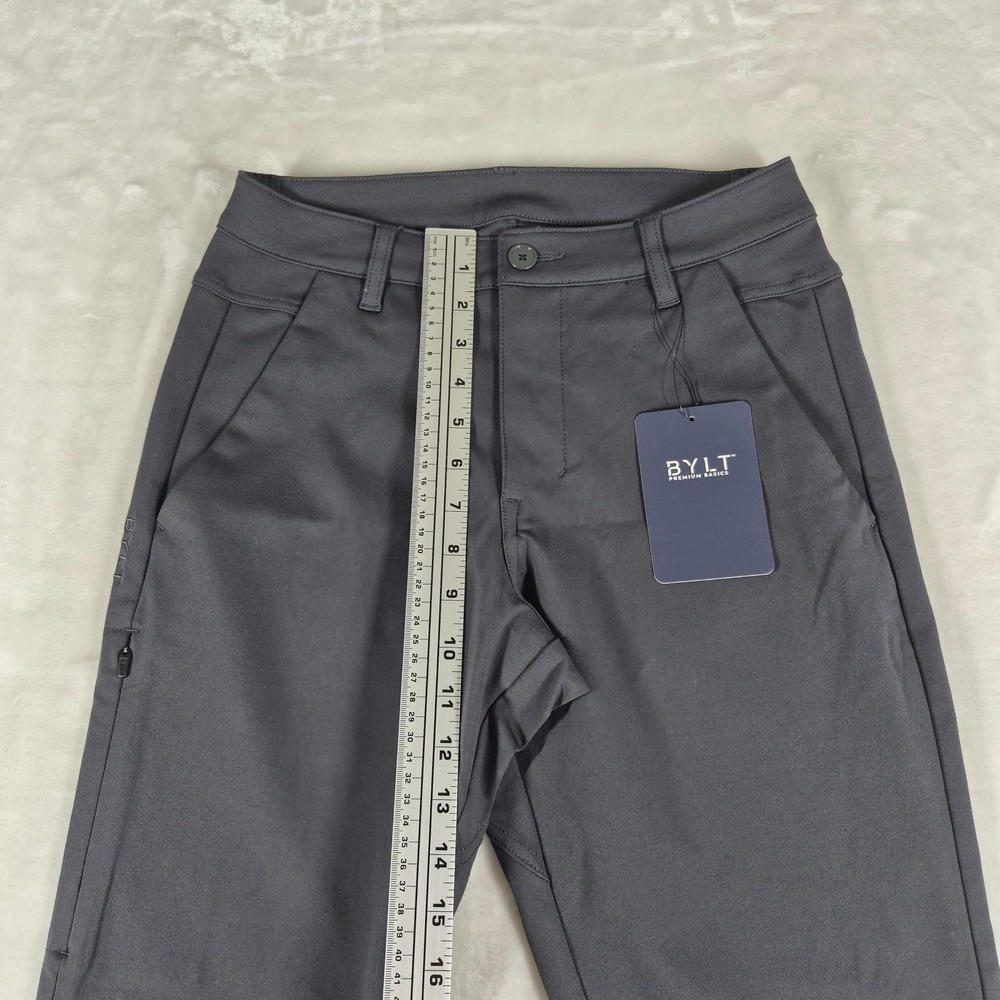 BYLT Everyday 2.0 Pants Men's 30x30 Gray Slim Fit Casual Comfort Stretch NWT - Picture 3 of 10